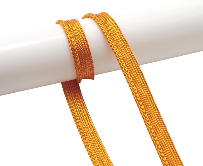 YRCLASYTRIM 0.35inch,(55Yards) Sewing Piping Trim,Shining Polyesterter Cord Trim,for Sewing Clothing,Hometextile, Decoration DIY Crafts Edge Piping Embellishments,30Colour (Orange) - Image 1